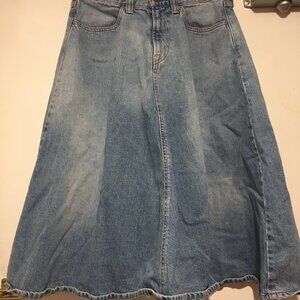 BROCANTE FLARE DENIM SKIRTS SIZE 2